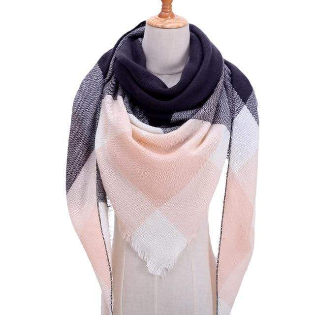 Designer 2020 knitted spring winter women scarf plaid warm cashmere scarves shawls luxury brand neck bandana  pashmina lady wrap JadeMoghul Inc. 