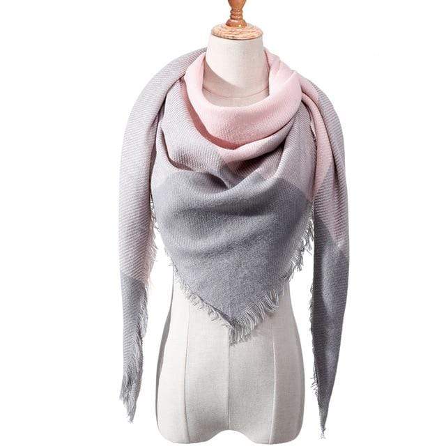 Designer 2020 knitted spring winter women scarf plaid warm cashmere scarves shawls luxury brand neck bandana  pashmina lady wrap JadeMoghul Inc. 