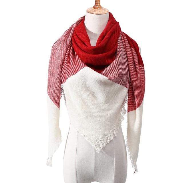 Designer 2020 knitted spring winter women scarf plaid warm cashmere scarves shawls luxury brand neck bandana  pashmina lady wrap JadeMoghul Inc. 