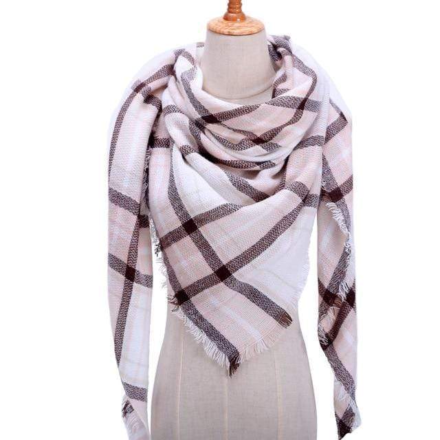Designer 2020 knitted spring winter women scarf plaid warm cashmere scarves shawls luxury brand neck bandana  pashmina lady wrap JadeMoghul Inc. 