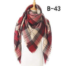 Designer 2020 knitted spring winter women scarf plaid warm cashmere scarves shawls luxury brand neck bandana  pashmina lady wrap JadeMoghul Inc. 
