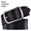 designer belts men high quality genuine leather belt man fashion strap male cowhide belts for men jeans cow leather-RG black-100cm-JadeMoghul Inc.