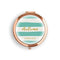 Designer Compact Mirror - Striped Print Gold Silver (Pack of 1)-Personalized Gifts for Women-Peacock Green-JadeMoghul Inc.