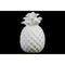 Designer Embossed Lattice Pineapple Figurine In Ceramic, Glossy White-Action Figures and Statues-White-Ceramic-JadeMoghul Inc.