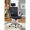 Designer Executive Mesh Chair with Adjustable Headrest, Black-Armchairs and Accent Chairs-BLACK-PLASTIC-JadeMoghul Inc.