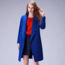 Designer Inspired Woolen Winter Coat-Blue-S-JadeMoghul Inc.