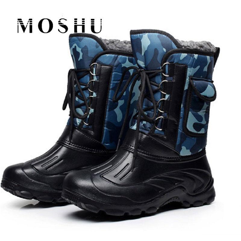 Designer Men Winter Military Boots Male Snow Ankle Boots Warm Waterproof Fur Tactical Boot Shoes Chaussure Homme-Green camouflage-8-JadeMoghul Inc.