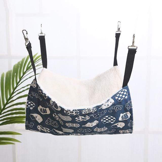 Designer Pet Hammock Cotton Mouse Ferrets Guinea Pig Cat Hanging Bed for Cats Rodents Hammock for Hamster Pets Supplies AExp
