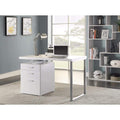 Superb white Office Desk with Reversible Set-Up