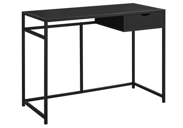 Desks Black Desk - 20" x 42'.25" x 30" Black, Mdf, Metal - Computer Desk HomeRoots