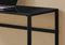 Desks Black Desk - 22" x 48" x 30" Black, Black, Tempered Glass, Metal - Computer Desk HomeRoots