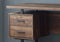 Desks Black Desk - 23'.75" x 60" x 30'.25" Brown, Black, Particle Board, Hollow-Core, Metal - Computer Desk HomeRoots