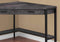 Desks Black Desk - 42" X 42" X 30" Black Reclaimed Wood Corner Computer Desk HomeRoots