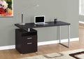 Desks Cheap Desk - 30" Particle Board and Grey Metal Computer Desk HomeRoots
