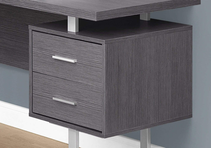 Desks Desks For Sale - 71" x 71" x 30" Grey, Silver, Particle Board, Hollow-Core, Metal - Computer Desk HomeRoots