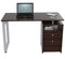 Desks Vanity Desk - 29.3" Modern Espresso Melamine and Engineered Wood Writing Desk HomeRoots