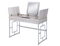 Desks White Desk - 44" X 20" X 32" Chrome And White Metal Tube Vanity Desk HomeRoots