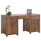 Desks Wooden Desk - 60" X 24" X 30'.5" Cappuccino Wood Executive Door / Drawer Desk HomeRoots