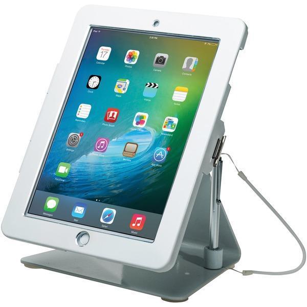 Desktop Anti-Theft Stand for Tablets (White)-iPad & Docking Stations-JadeMoghul Inc.