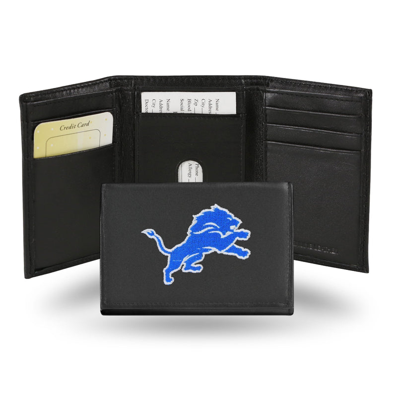 Credit Card Wallet Detroit Lions Embroidered Trifold