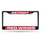 Mercedes License Plate Frame Detroit Red Wings Black Laser Chrome Frame