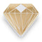 Diamond Favor Box with Metallic Gold (Pack of 10)-Favor Boxes Bags & Containers-JadeMoghul Inc.