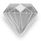 Diamond Favor Box with Metallic Silver (Pack of 10)-Favor Boxes Bags & Containers-JadeMoghul Inc.