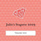 Diamond Favor - Place Cards (Pack of 1)-Wedding Favor Stationery-JadeMoghul Inc.