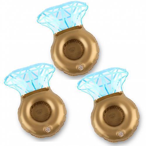 Diamond Ring Drink Float - Drink Holder - Set of 3 (Pack of 3)-Personalized Gifts for Women-JadeMoghul Inc.