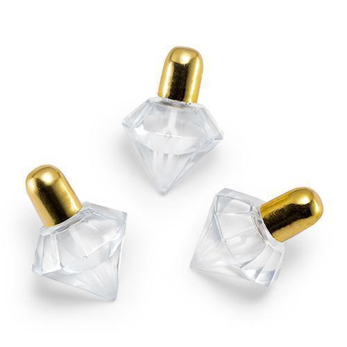 Diamond Shaped Wedding Bubbles - Metallic Gold (Pack of 24)-Popular Wedding Favors-JadeMoghul Inc.