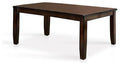 Dickinson I Transitional Style Dining Table, Dark Cherry Finish-Dining Tables-Dark Cherry Finish-Wood-JadeMoghul Inc.