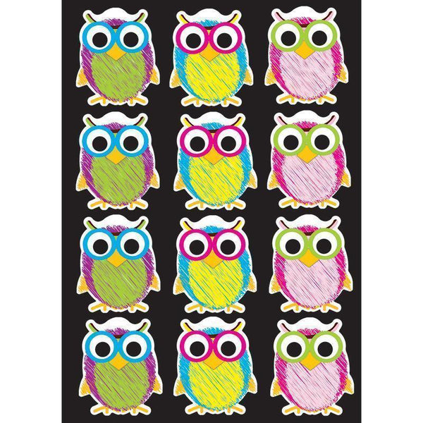 DIE-CUT MAGNET SCRIBBLE OWLS-Supplies-JadeMoghul Inc.