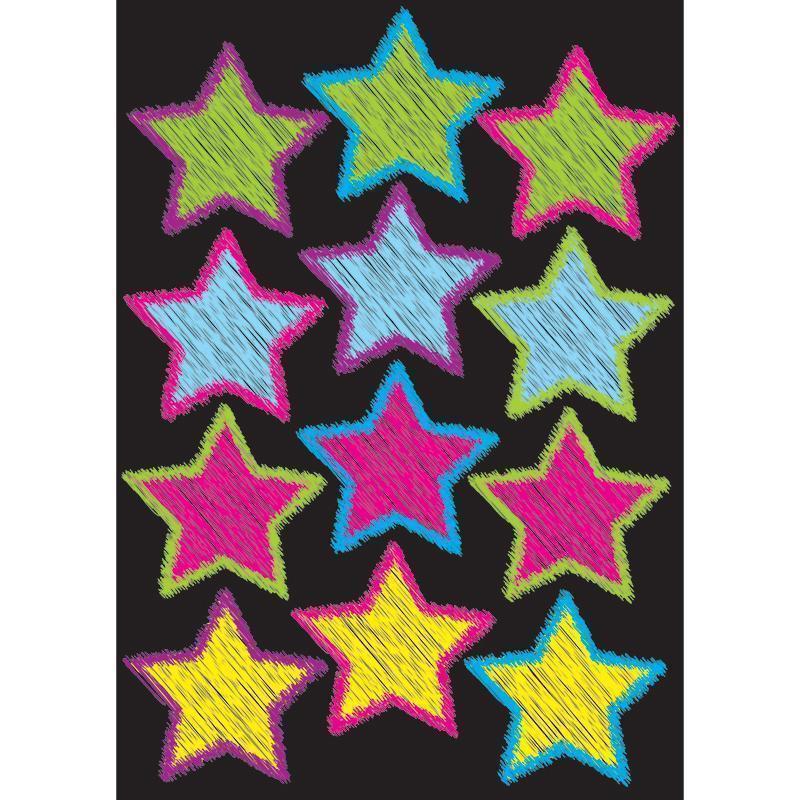 DIE-CUT MAGNET SCRIBBLE STARS-Supplies-JadeMoghul Inc.