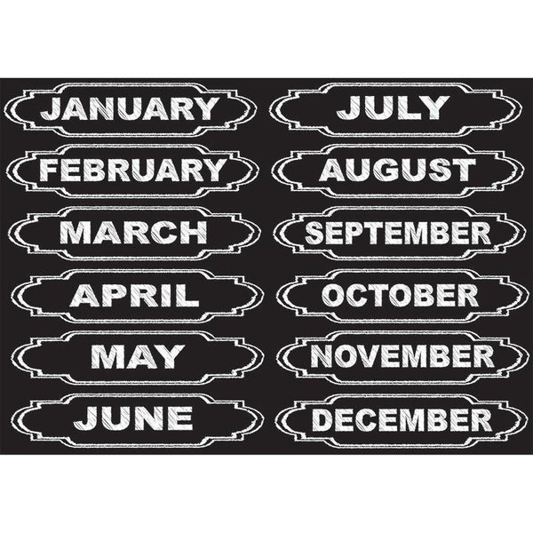 DIE-CUT MAGNETS CHALKBOARD CALENDAR-Supplies-JadeMoghul Inc.