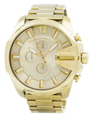 Diesel Quartz Mega Chief Chronograph Gold Tone DZ4360 Men's Watch-Branded Watches-JadeMoghul Inc.