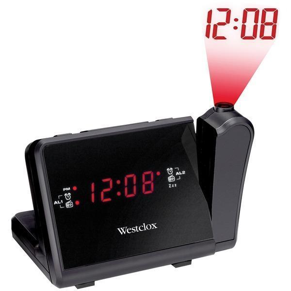 Digital LCD Projection Alarm Clock with AM/FM Radio-Clocks & Radios-JadeMoghul Inc.