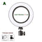 Dimmable LED Ring Light with Tripods Stand Phone Holder Desk USB Selfie Light Ring Lamp Ringlight for Makeup Youtube TikTok Vlog AExp
