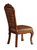 Dining Chairs Set of 2 Wooden Side Chair , Cherry Oak Brown Benzara