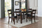 Wooden Dinette Pack with Four Chairs In Transitional Style, Brown, Pack of Five