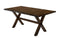 Transitional Style Solid Wood Rectangular Dining Table with Trestle Base, Brown