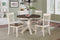 Dining Sets Cheap Dining Room Sets - 42" X 42" X 36" Walnut Antique White Finish Hardwood 5 Piece Dining Set HomeRoots