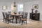 Dining Sets Cheap Dining Room Sets - 47.625" X 54" X 41.5" Two-Tone Hardwood 8 Piece Dining Set HomeRoots