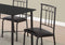 Dining Sets Dining Room Sets - 61'.5" x 73'.5" x 101" Black, Metal, Foam, Polyurethane, Leather-Look, Polyes - 5pcs Dining Set HomeRoots