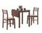 Dining Sets Modern Dining Room Sets - 63" x 66'.5" x 95" Walnut, Beige, Solid Wood, Foam, Polyester Blend - 3pcs Dining Set HomeRoots