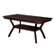 Dining Table, Dark Cherry Brown-Dining Tables-Dark Brown-Wood-JadeMoghul Inc.