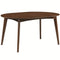 Dining Table, Dark Walnut Brown-Dining Tables-Brown-Wood-JadeMoghul Inc.