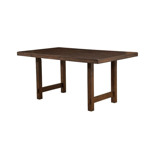 Dining Tables Rectangular Wooden Dining Table In Distressed Finish Brown Benzara