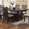 Dining Tables Rubber Wood Dining Table, Ebony Benzara
