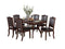 Dining Tables Rubber Wood Dining Table, Espresso Benzara