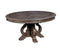 Dining Tables Solid Wood Round Dining Table with Pedestal Base, Rustic Brown Benzara